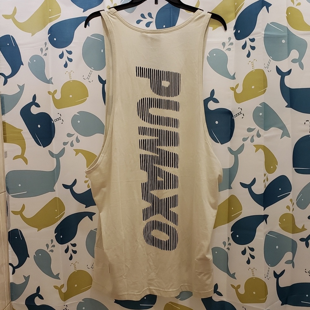 Puma XO Tank Top T Shirt Tee Large Silver Birch